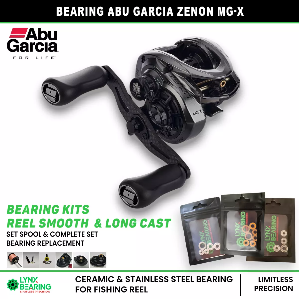 Moulinet Casting Abu Garcia Zenon MG-X SHS-L Low Profile Reel - Leurre
