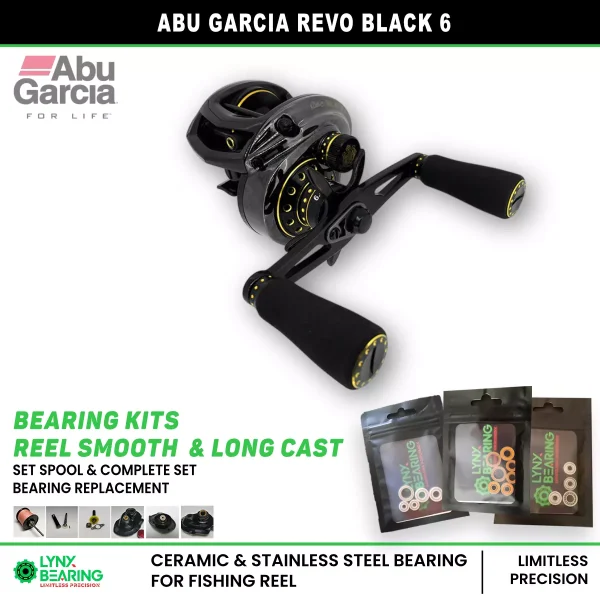 Abu Garcia Revo Black 6 Bearing Kits