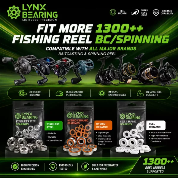 4 lynx bearing Abu Garcia Revo 3 Power Crank 5