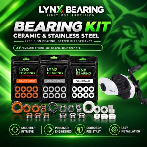 baitcasting mockup 3 Abu Garcia Revo Toro 2 S Lynx Bearing Kits